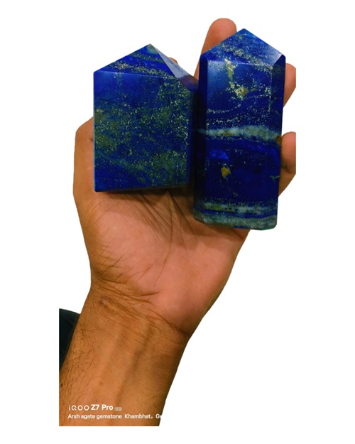 Lapis lazuli crystal free foam