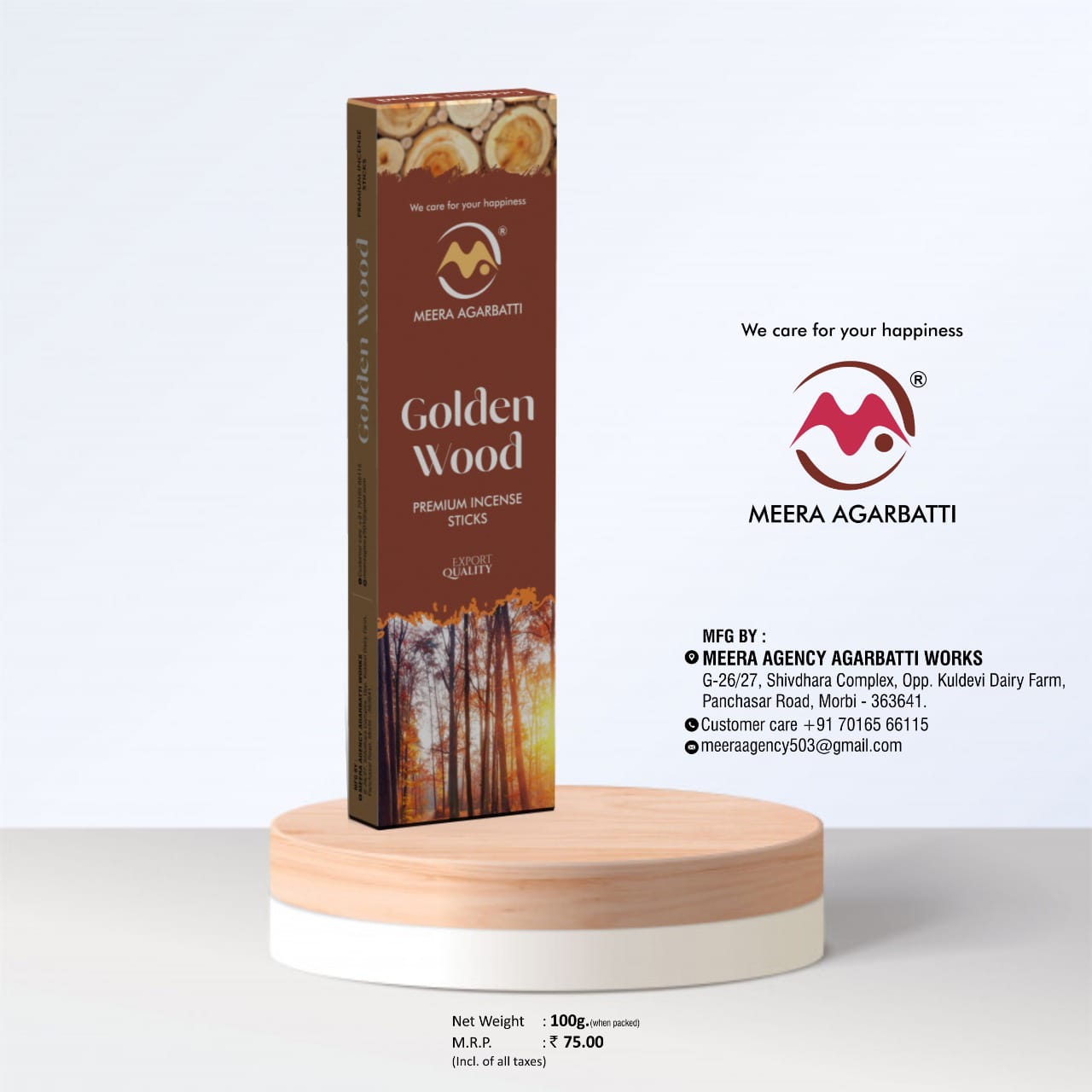 Golden Wood Premium Incense Sticks