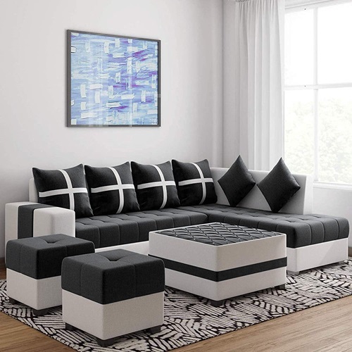 8 seater L shape sofa set