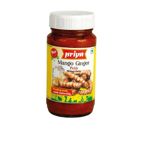 Priya 300g Mango Ginger Pickle (Without Garlic) Pickles