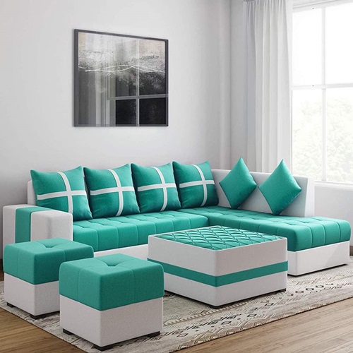 8 seater L shape sofa set