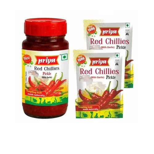 Priya 150g Red Chillies (With Garlic) Pickles