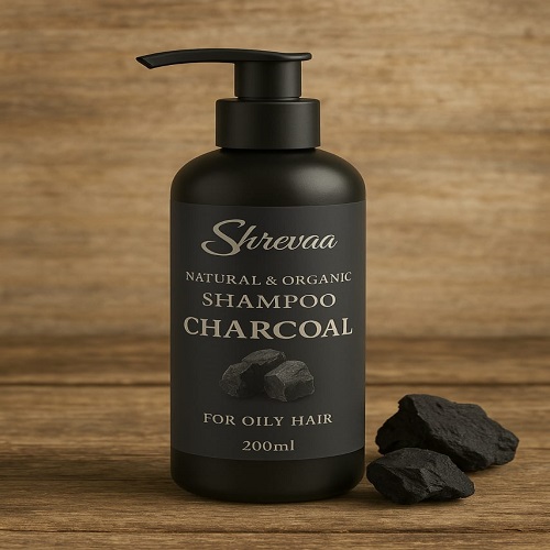 Shrevaa Natural & Organic Charcoal Shampoo