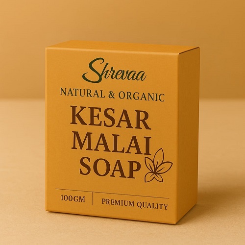 Shrevaa Natural & Organic Kesar Malai Soap