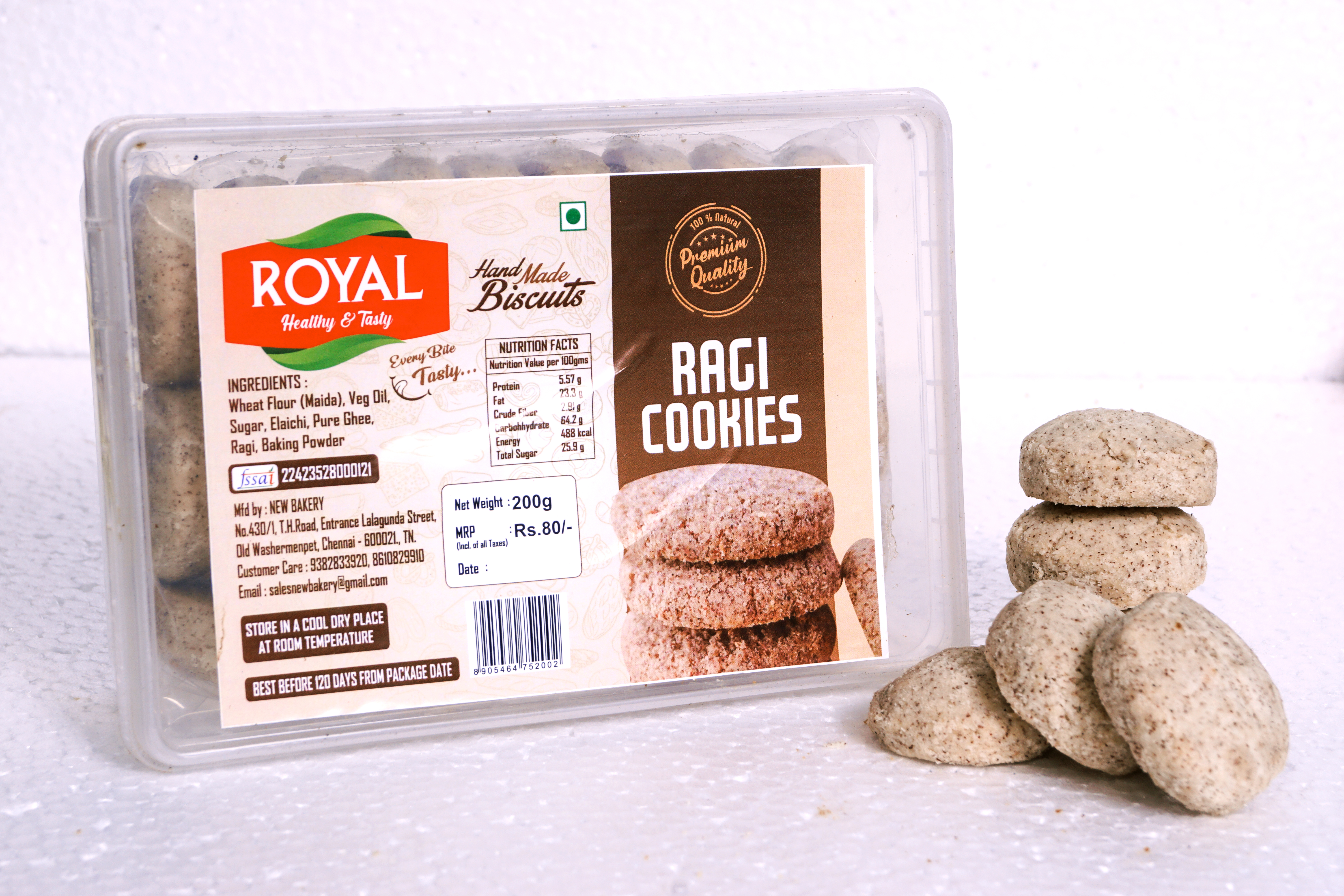 Royal Ragi Cookies