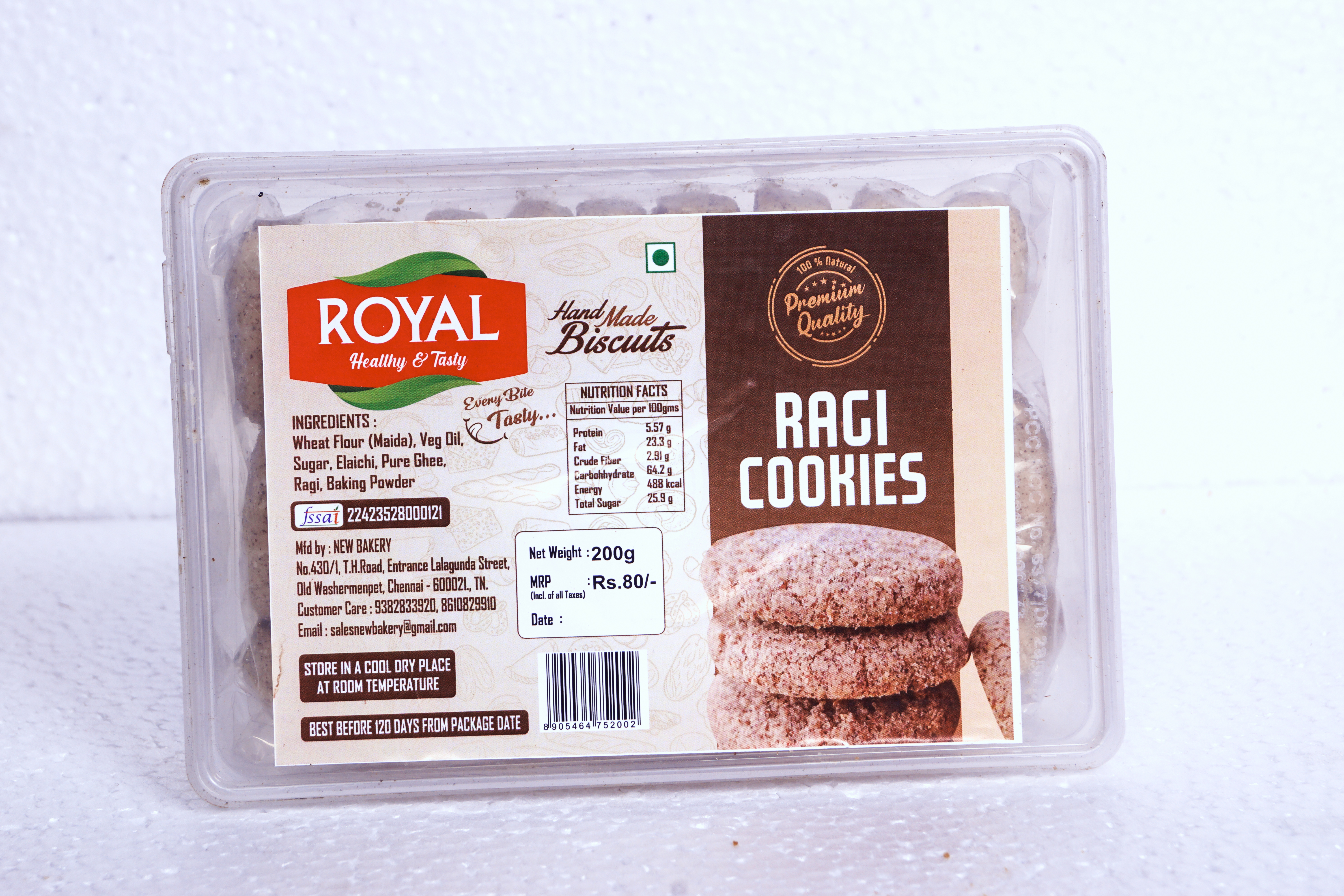 Royal Ragi Cookies