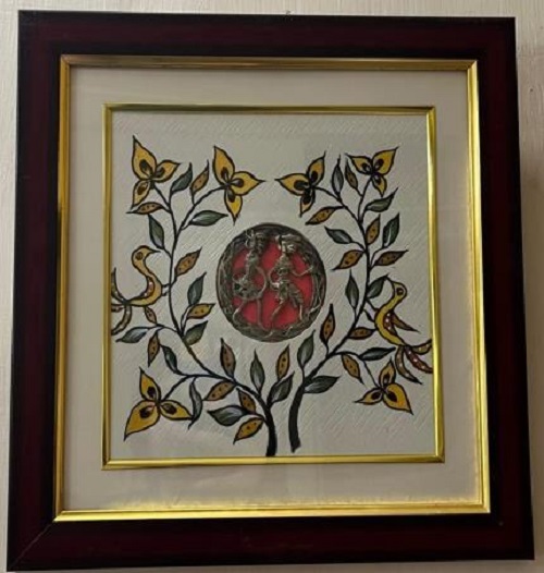 Dokra frame with painting